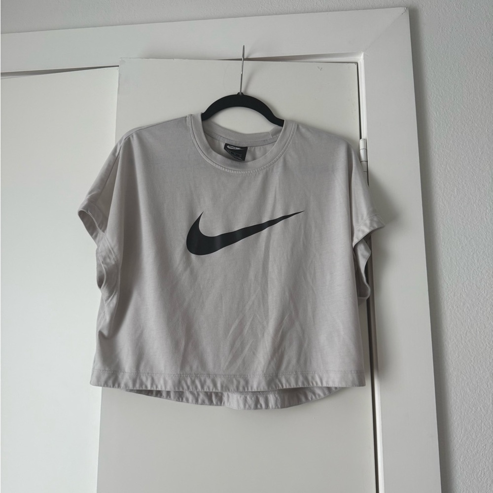 Nike Women's Light Gray Crop Top